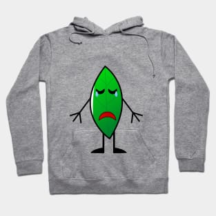 leaf sad doodle Hoodie